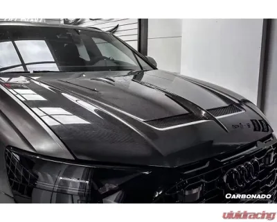 Carbonado DryDCF AD Style Hood Audi Q8 | SQ8 | RSQ8 2019-2023 - DRYDCFRSQ8-MAN-AD-H