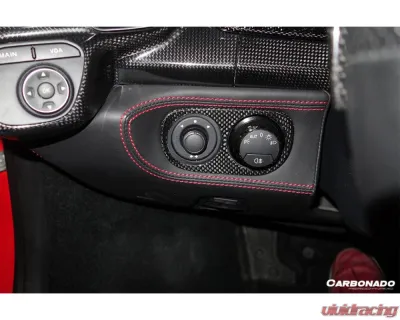 Carbonado DryFGCF OE Style Light Switch Patch Ferrari 458 Coupe | Spyder 2010-2015 - DRYFGCF9501OE.LSC