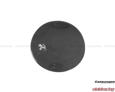 Carbonado DryFGCF OE Style Fuel Door w/ Logo Ferrari 812 2017-2023 - DRYFGCF9506OE-FUDR