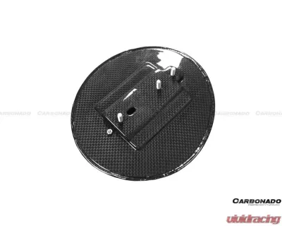 Carbonado DryFGCF OE Style Fuel Door w/ Logo Ferrari 812 2017-2023 - DRYFGCF9506OE-FUDR