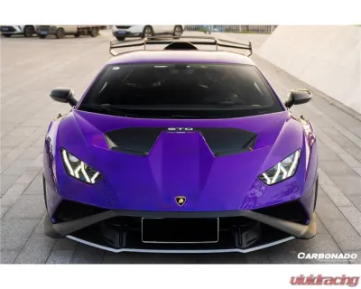 Lamborghini Huracan STO 2021-2024 Dry Carbon Fiber Down Front Lip, Part No HURACANSTO-DFL - DRYFGCFHURACANSTO-DFL