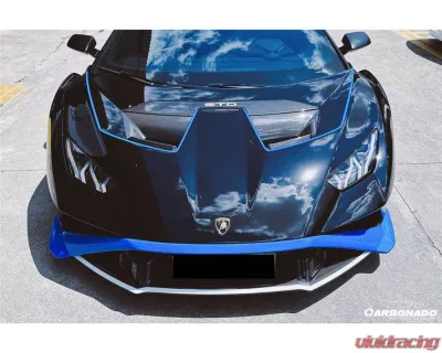 Lamborghini Huracan STO 2021-2024 Dry Carbon Fiber Down Front Lip, Part No HURACANSTO-DFL - DRYFGCFHURACANSTO-DFL