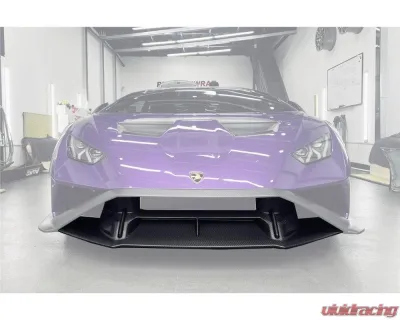 Lamborghini Huracan STO 2021-2024 Dry Carbon Fiber Down Front Lip, Part No HURACANSTO-DFL - DRYFGCFHURACANSTO-DFL