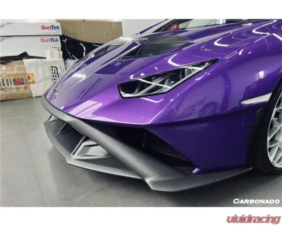 Lamborghini Huracan STO 2021-2024 Dry Carbon Fiber Down Front Lip, Part No HURACANSTO-DFL - DRYFGCFHURACANSTO-DFL