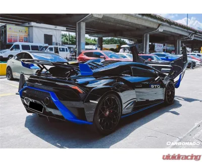 Lamborghini Huracan STO Carbonado Dry Carbon Fiber Trunk Spoiler Wing 2021-2024 - DRYFGCFHURACANSTO-W
