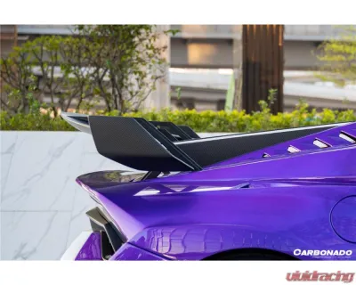 Lamborghini Huracan STO Carbonado Dry Carbon Fiber Trunk Spoiler Wing 2021-2024 - DRYFGCFHURACANSTO-W