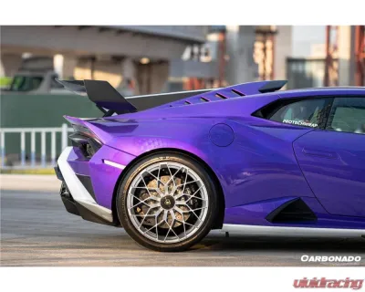 Lamborghini Huracan STO Carbonado Dry Carbon Fiber Trunk Spoiler Wing 2021-2024 - DRYFGCFHURACANSTO-W