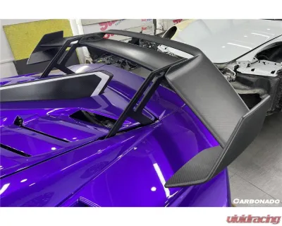 Lamborghini Huracan STO Carbonado Dry Carbon Fiber Trunk Spoiler Wing 2021-2024 - DRYFGCFHURACANSTO-W