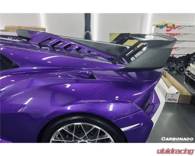 Lamborghini Huracan STO Carbonado Dry Carbon Fiber Trunk Spoiler Wing 2021-2024 - DRYFGCFHURACANSTO-W