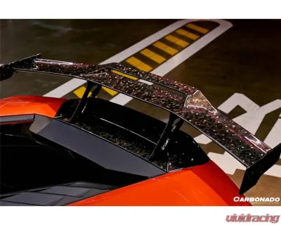 Lamborghini Huracan DryCF Carbon Fiber Spoiler 2015-2025 LP610 LP580 EVO Tecnica OD Style - DRYFGCFHuracanEVO-OD-W