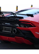 Lamborghini Huracan DryCF Carbon Fiber Spoiler 2015-2025 LP610 LP580 EVO Tecnica OD Style                                     - DRYFGCFHuracanEVO-OD-W - Image 15