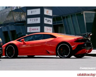 Lamborghini Huracan DryCF Carbon Fiber Spoiler 2015-2025 LP610 LP580 EVO Tecnica OD Style - DRYFGCFHuracanEVO-OD-W