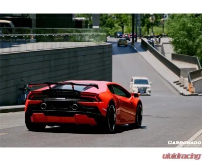 Lamborghini Huracan DryCF Carbon Fiber Spoiler 2015-2025 LP610 LP580 EVO Tecnica OD Style - DRYFGCFHuracanEVO-OD-W