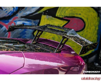 Lamborghini Huracan DryCF Carbon Fiber Spoiler 2015-2025 LP610 LP580 EVO Tecnica OD Style - DRYFGCFHuracanEVO-OD-W