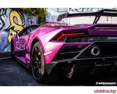 Lamborghini Huracan DryCF Carbon Fiber Spoiler 2015-2025 LP610 LP580 EVO Tecnica OD Style - DRYFGCFHuracanEVO-OD-W