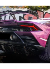 Lamborghini Huracan DryCF Carbon Fiber Spoiler 2015-2025 LP610 LP580 EVO Tecnica OD Style                                     - DRYFGCFHuracanEVO-OD-W - Image 10