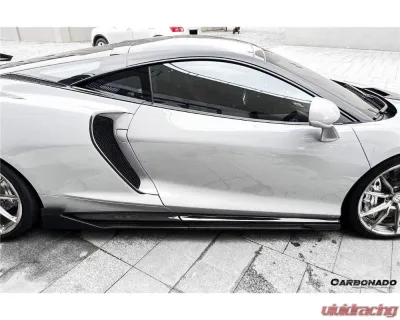 McLaren GT Carbonado DRYFGCF WP Style Side Skirts 2020-2023 - Carbon Fiber Pair - DRYFGCFMcLarenGT-SS