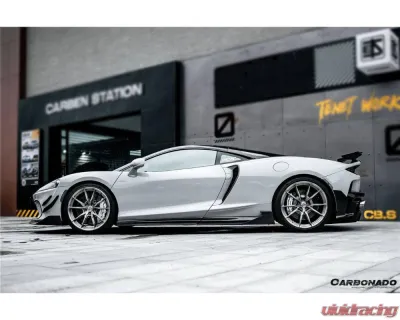 McLaren GT Carbonado DRYFGCF WP Style Side Skirts 2020-2023 - Carbon Fiber Pair - DRYFGCFMcLarenGT-SS