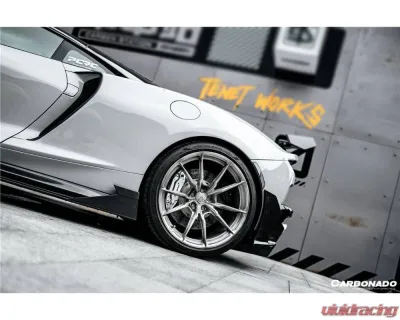 McLaren GT Carbonado DRYFGCF WP Style Side Skirts 2020-2023 - Carbon Fiber Pair - DRYFGCFMcLarenGT-SS