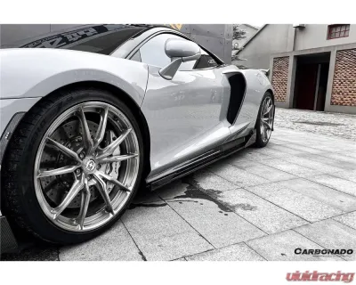 McLaren GT Carbonado DRYFGCF WP Style Side Skirts 2020-2023 - Carbon Fiber Pair - DRYFGCFMcLarenGT-SS