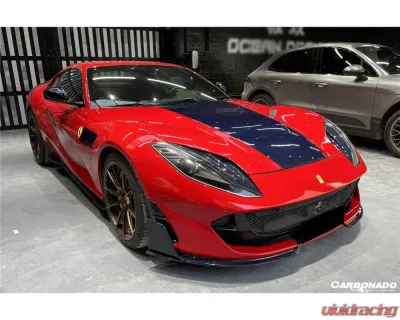Ferrari Carbonado DryFGCF MSY Style Front Lip for 812 Superfast & GTS 2018-2024 - DRYFGCFOD-812MSY-FL