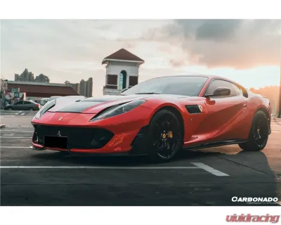 Ferrari Carbonado DryFGCF MSY Style Front Lip for 812 Superfast & GTS 2018-2024 - DRYFGCFOD-812MSY-FL
