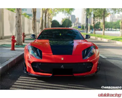 Ferrari Carbonado DryFGCF MSY Style Front Lip for 812 Superfast & GTS 2018-2024 - DRYFGCFOD-812MSY-FL