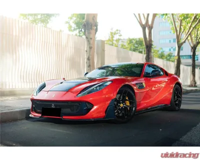 Ferrari Carbonado DryFGCF MSY Style Front Lip for 812 Superfast & GTS 2018-2024 - DRYFGCFOD-812MSY-FL