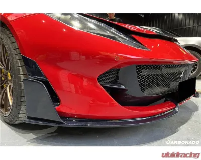 Ferrari Carbonado DryFGCF MSY Style Front Lip for 812 Superfast & GTS 2018-2024 - DRYFGCFOD-812MSY-FL