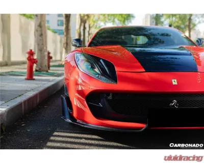 Ferrari Carbonado DryFGCF MSY Style Front Lip for 812 Superfast & GTS 2018-2024 - DRYFGCFOD-812MSY-FL