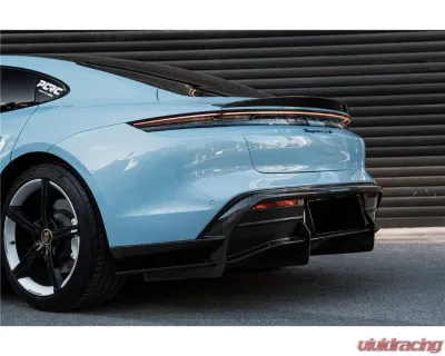 Porsche Taycan Carbonado Dry Carbon Fiber Rear Diffuser 2019-2023 OD Style - DRYFGCFOD-TaycanOD.RD