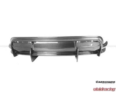 Porsche Taycan Carbonado Dry Carbon Fiber Rear Diffuser 2019-2023 OD Style - DRYFGCFOD-TaycanOD.RD