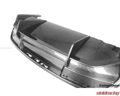 Porsche Taycan Carbonado Dry Carbon Fiber Rear Diffuser 2019-2023 OD Style - DRYFGCFOD-TaycanOD.RD