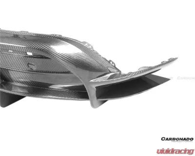 Porsche Taycan Carbonado Dry Carbon Fiber Rear Diffuser 2019-2023 OD Style - DRYFGCFOD-TaycanOD.RD