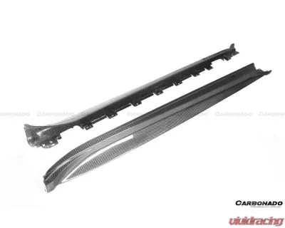 Porsche Taycan Carbonado DryFGCF OD Style Side Skirts 2019-2023 4/4S/GTS/Turbo - DRYFGCFOD-TaycanOD.SS