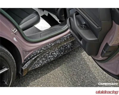 Porsche Taycan Carbonado DryFGCF OD Style Side Skirts 2019-2023 4/4S/GTS/Turbo - DRYFGCFOD-TaycanOD.SS