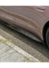 Porsche Taycan Carbonado DryFGCF OD Style Side Skirts 2019-2023 4/4S/GTS/Turbo                                     - DRYFGCFOD-TaycanOD.SS - Image 12