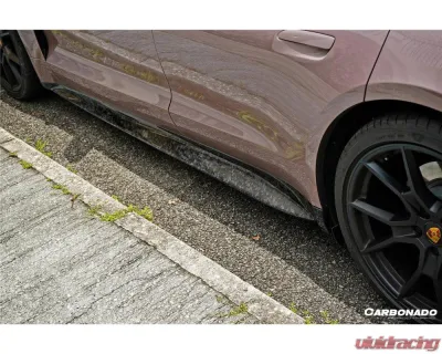 Porsche Taycan Carbonado DryFGCF OD Style Side Skirts 2019-2023 4/4S/GTS/Turbo - DRYFGCFOD-TaycanOD.SS