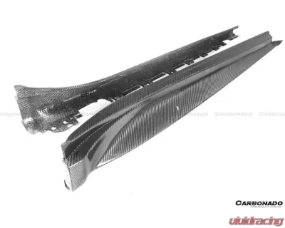 Porsche Taycan Carbonado DryFGCF OD Style Side Skirts 2019-2023 4/4S/GTS/Turbo - DRYFGCFOD-TaycanOD.SS