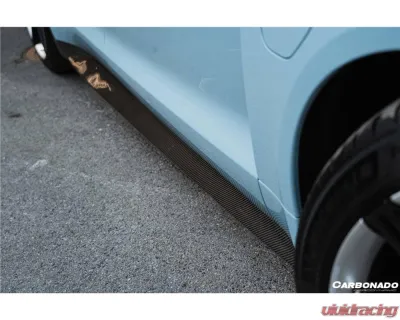 Porsche Taycan Carbonado DryFGCF OD Style Side Skirts 2019-2023 4/4S/GTS/Turbo - DRYFGCFOD-TaycanOD.SS