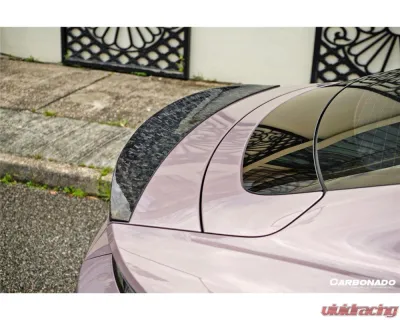 Porsche Taycan 2019-2023 Carbonado Dry Carbon Fiber Trunk Spoiler OD Style - DRYFGCFOD-TaycanOD.TS