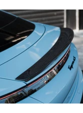 Porsche Taycan 2019-2023 Carbonado Dry Carbon Fiber Trunk Spoiler OD Style                                     - DRYFGCFOD-TaycanOD.TS - Image 5
