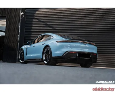 Porsche Taycan 2019-2023 Carbonado Dry Carbon Fiber Trunk Spoiler OD Style - DRYFGCFOD-TaycanOD.TS
