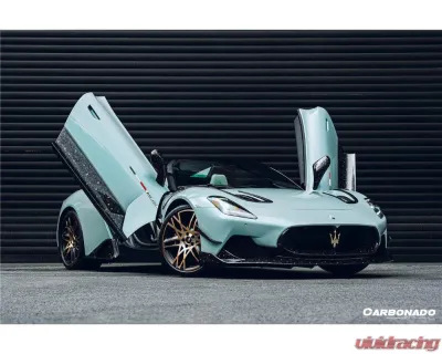 Maserati MC20 Carbonado Dry Carbon Fiber SVD Style Front Lip 2020-2024 - DRYFGCFODMC20SVD-FL