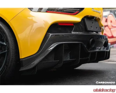 Carbonado DryFGCF SVD Style Rear Lip Diffuser Maserati MC20 2020-2024 - DRYFGCFODMC20SVD-RD