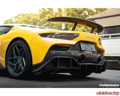Carbonado DryFGCF SVD Style Rear Lip Diffuser Maserati MC20 2020-2024 - DRYFGCFODMC20SVD-RD