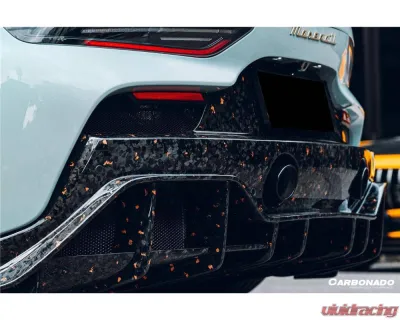 Carbonado DryFGCF SVD Style Rear Lip Diffuser Maserati MC20 2020-2024 - DRYFGCFODMC20SVD-RD