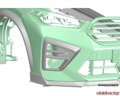 Carbonado Dry Carbon Fiber Front Lip for BMW X6M F96 2024-2025, Part No: X6M2024-MAN-AD-FL - DRYFGCFX6M2024-MAN-AD-FL