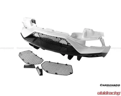 Carbonado DryFGPCF SVJ Style Rear Bumper Lamborghini Aventador 2011-2021 - DRYFGPCFLP700SVJOD-RB