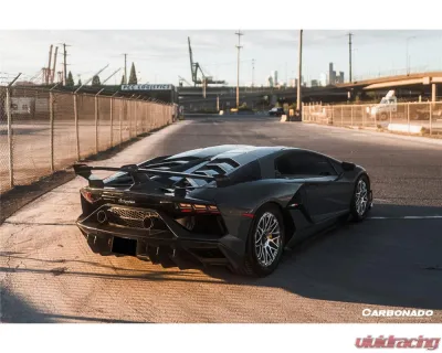 Carbonado DryFGPCF SVJ Style Rear Bumper Lamborghini Aventador 2011-2021 - DRYFGPCFLP700SVJOD-RB